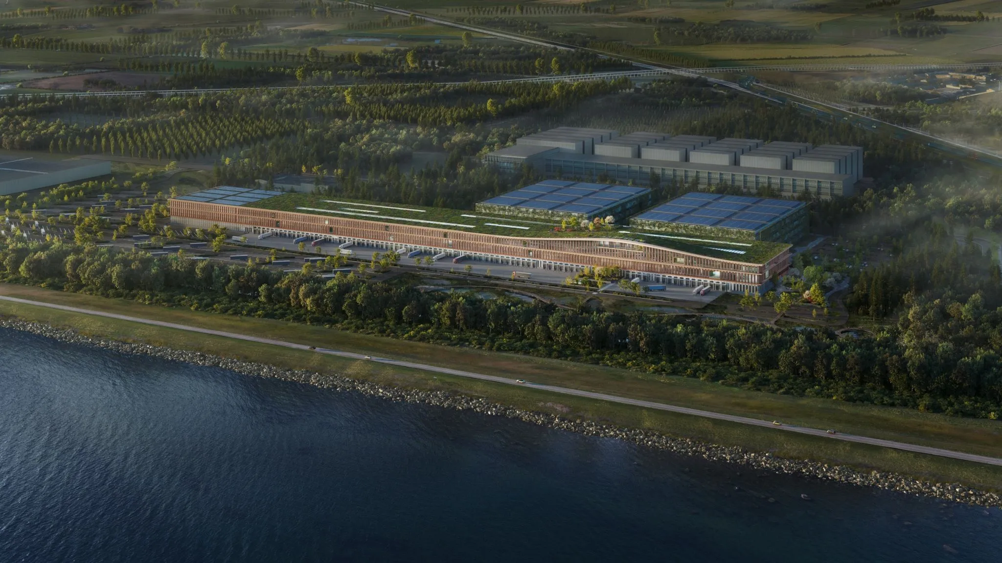 BESTSELLER Logistics Center West, the biggest straw logistics centre in the world, using Tector's moisture monitoring.
