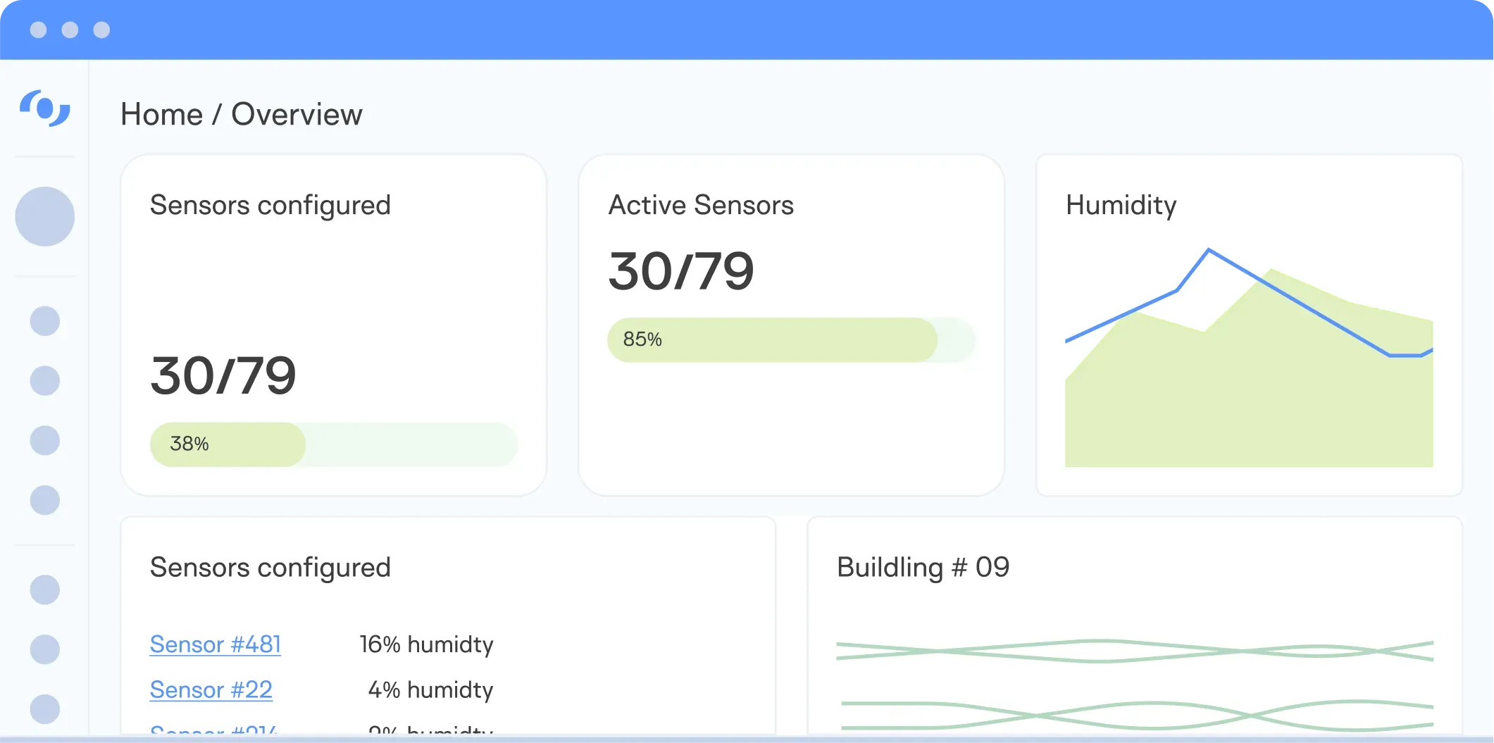 Screenshot of the Tector dashboard on desktop